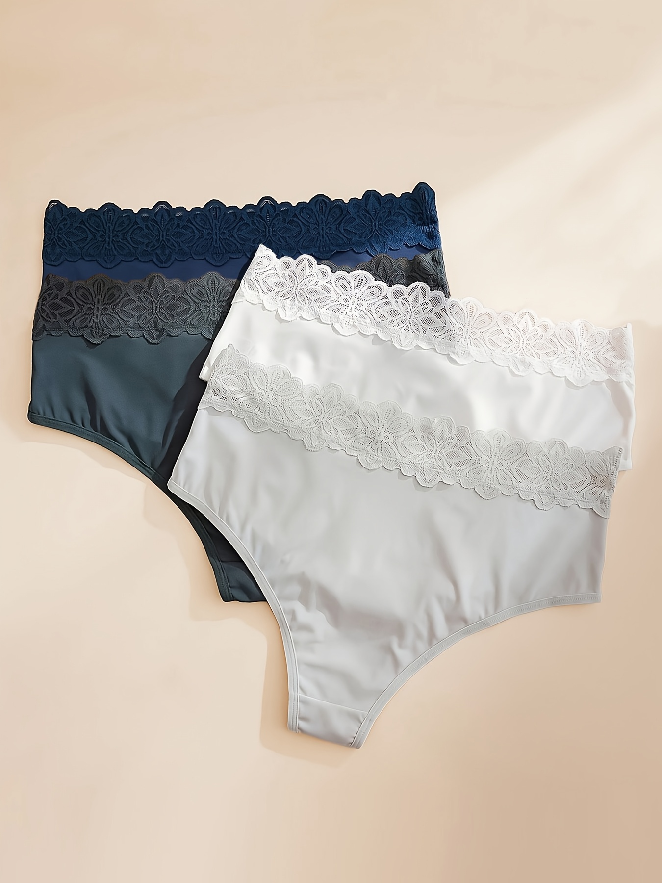 Encaje Ropa Interior De Seda Para Dama 4pcs Ropa Interior Mujer