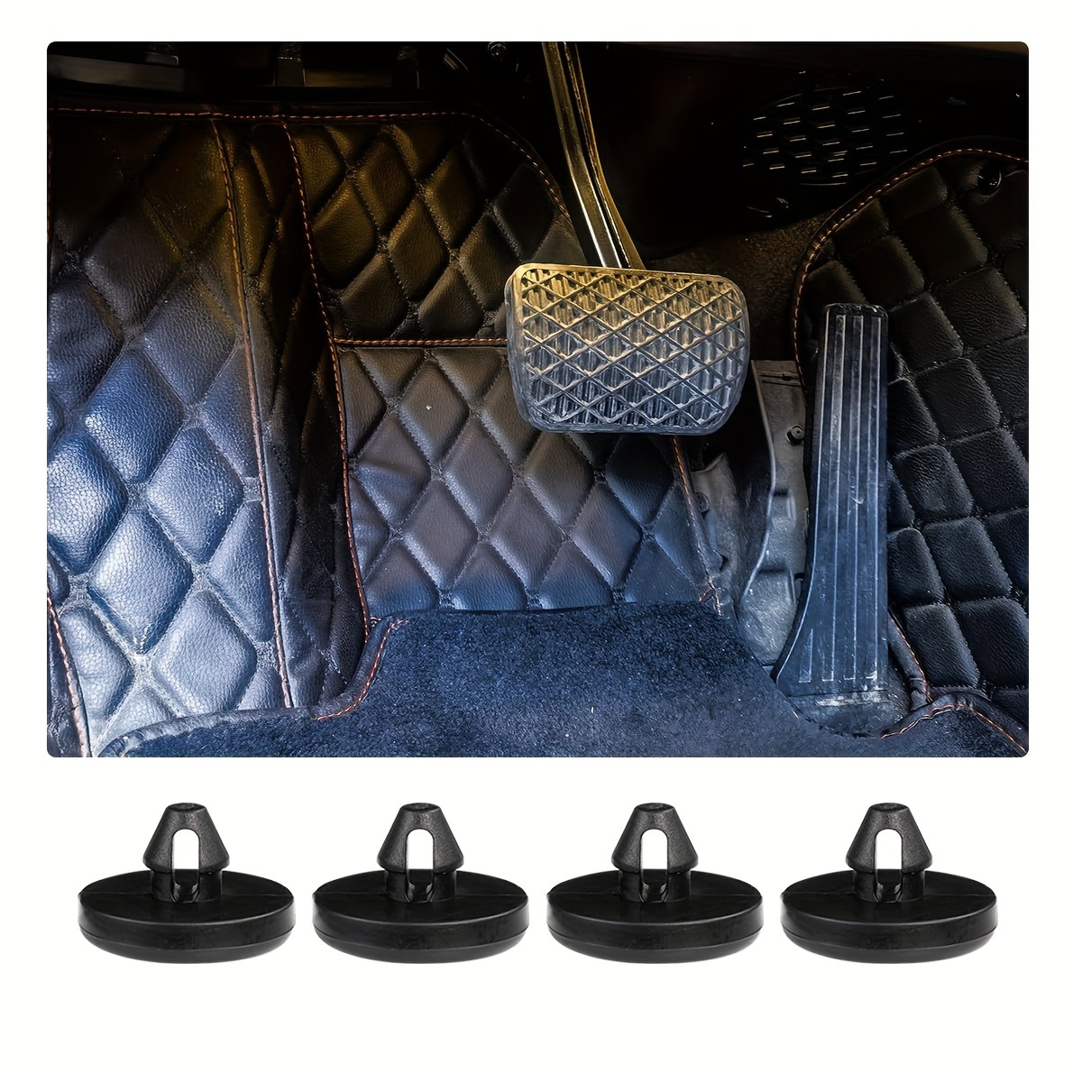 4PCS Brake Light Switch Stopper Pads - Replacement For Toyota/Lexus, OEM# 90541-06036, Fix For Brake Lights Stuck On