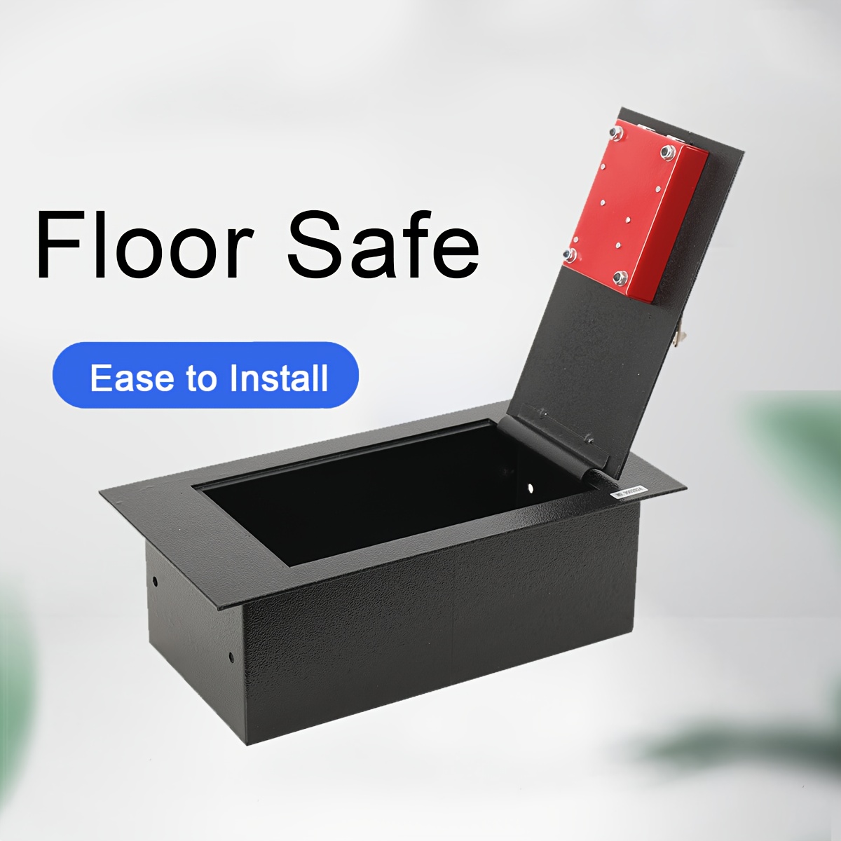 Image of Hidden Safe With Key Lock For Home And Business, Steel Plate Underground Hidden Floor Safe For Gun Money Jewelry For