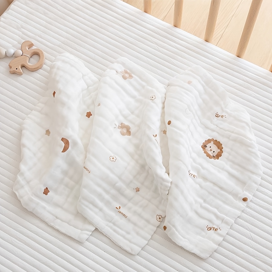 5-Pcs Children's Soft Absorbent Towels with Cartoon Patterns
