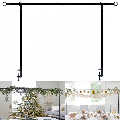 adjustable table frame arch heavy duty iron structure expandable from 2 4 feet to 8 5 feet wedding birthday halloween christmas decorations home decoration solid and durable multi functional table frame elegant decoration