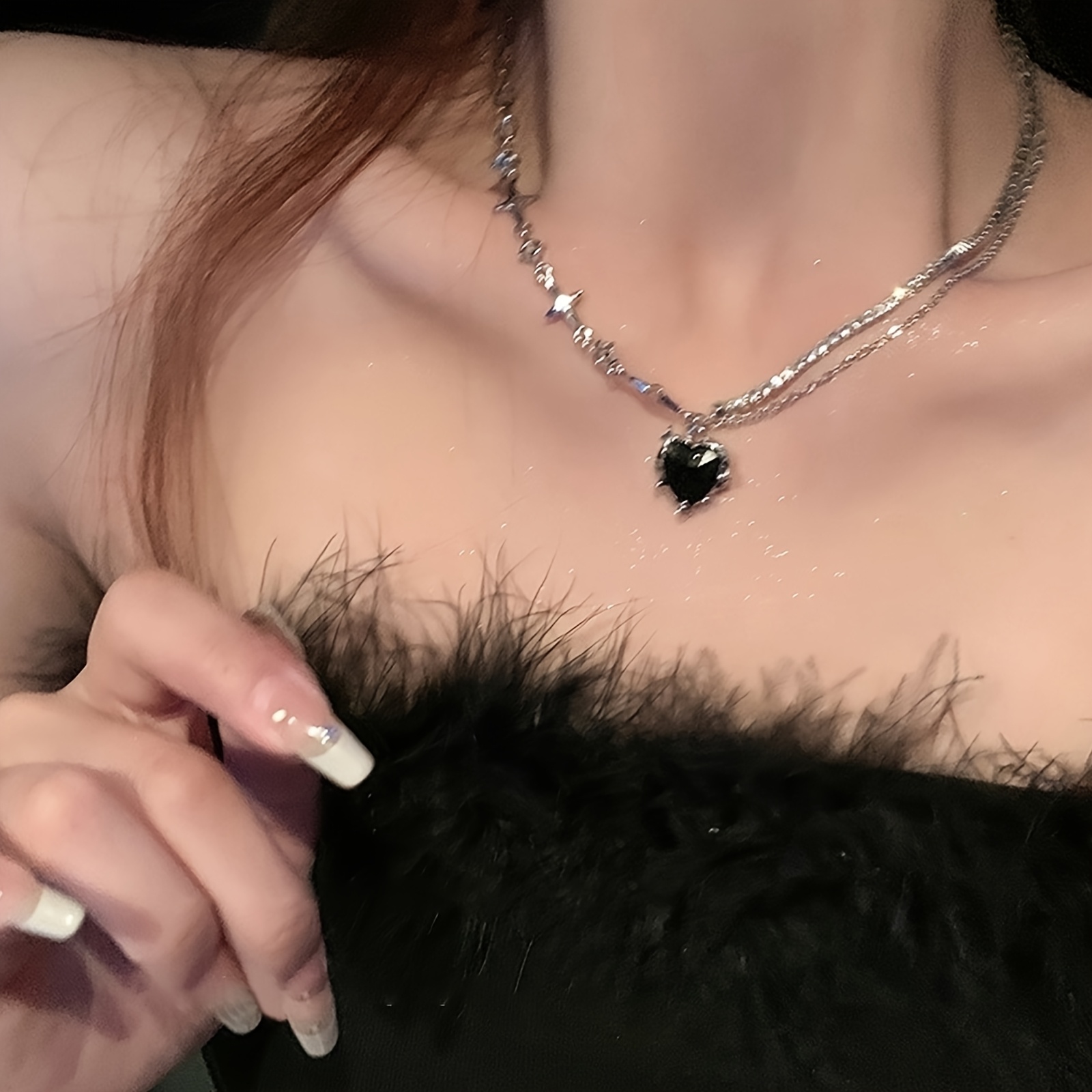 

Y2k- & Pendant Necklace For Women - Steel Accents, For Or Parties