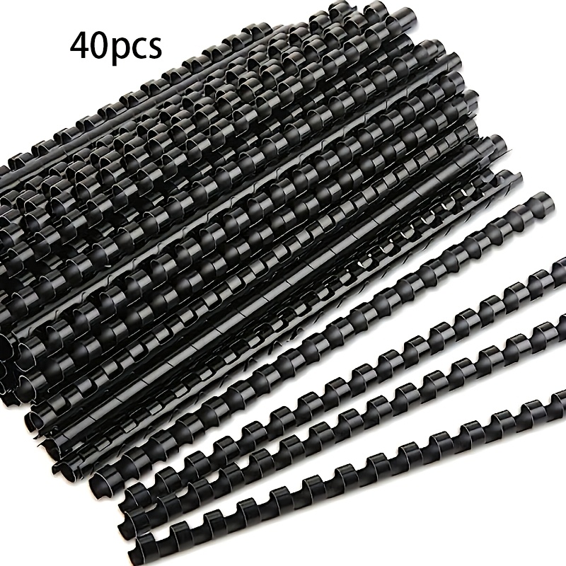 TEMU 40pcs Loose Leaf Folder Coil, Spiral Binding Ring, Lightweight And Easy To Carry, Used For Binding Coil Books