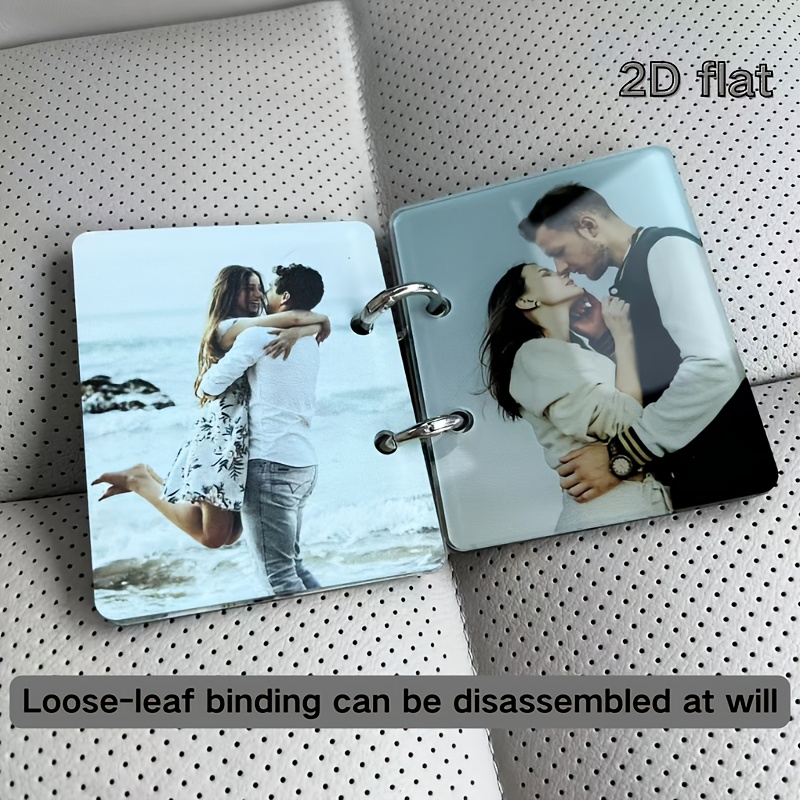 2d flat1pcs personalized rectangular acrylic album 4 different photos   customized double sided effect suitable for graduation family photos scenic spots festivals couples travel commemorations 2d flat