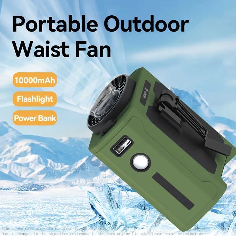 2025 pocket sized shirt fan portable waist clip body fan usb c rechargeable 5 speed adjustable personal wearable 10 40h high power outdoor hours or more battery compact belt fan suitable for site outdoor use portable fan details 5