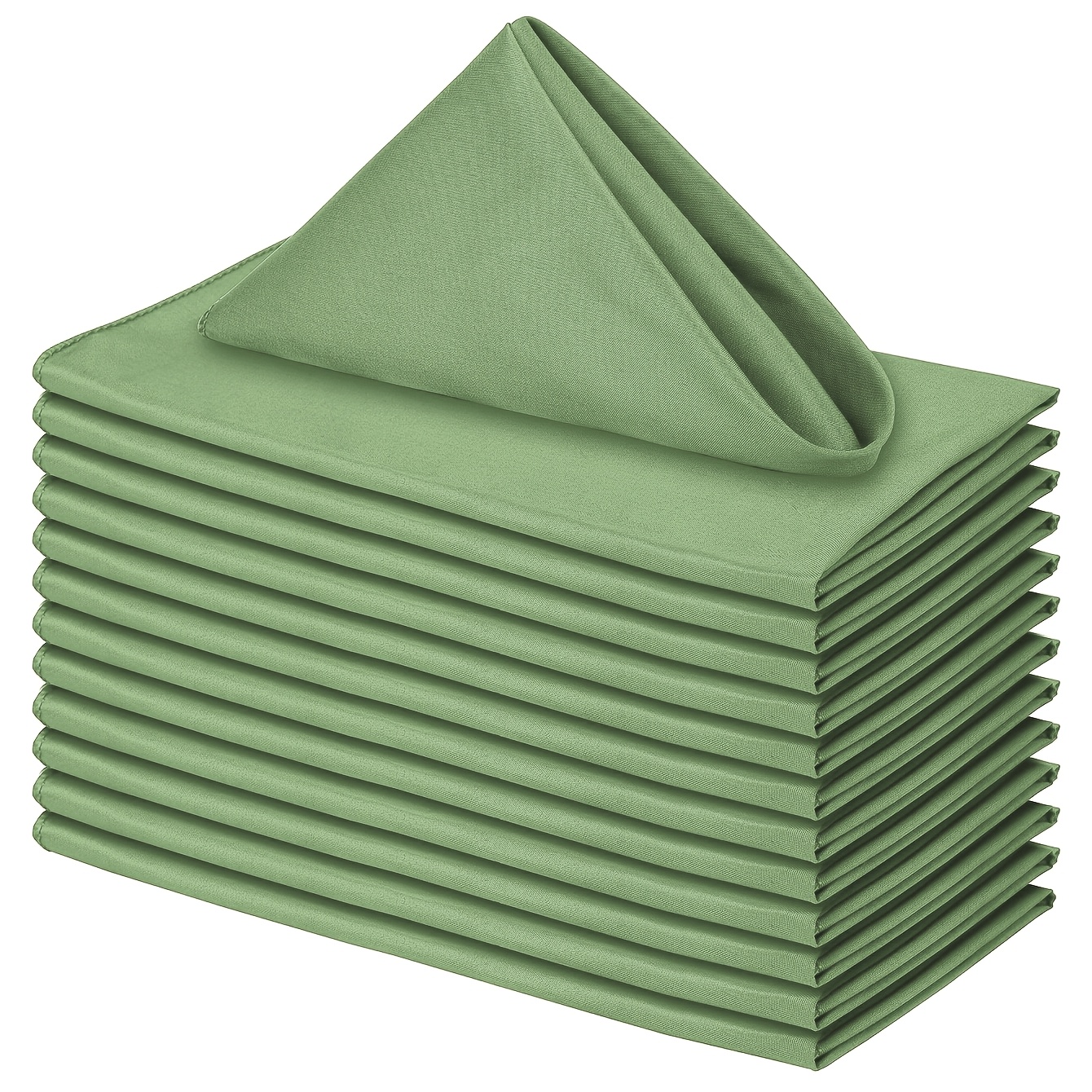 E-shop 26 Stück Elegante Quadratische Servietten aus Polyesterstoff - 2 Größen, 7 Farben, Waschbare Wiederverwendbare Dekorative Servietten für