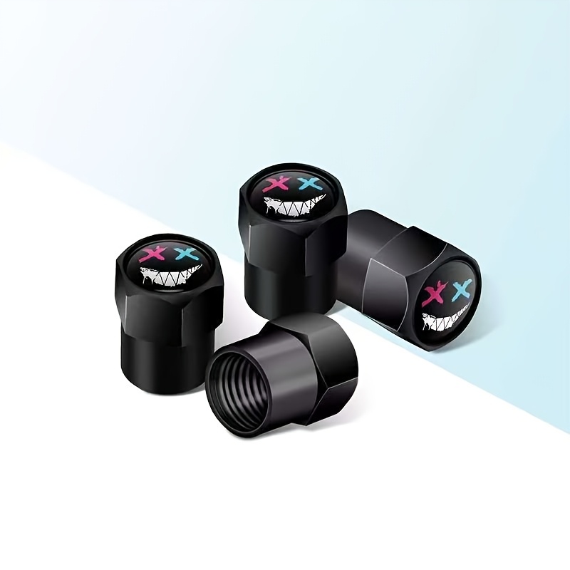 E-shop 4er Set Rad Reifen Ventilkappen Dichtung Staubschutz Universal Reifen Luftventilkappe, LKW, Fahrrad, Auto Zubehör Unisex