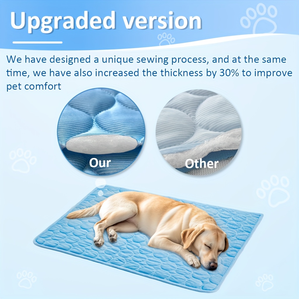 pet cooling mat for dogs and cats summer pet cooling pad suitable for dog houses crates cars indoor and outdoor mat cooling blanket non toxic breathable sleep bed beach details 3