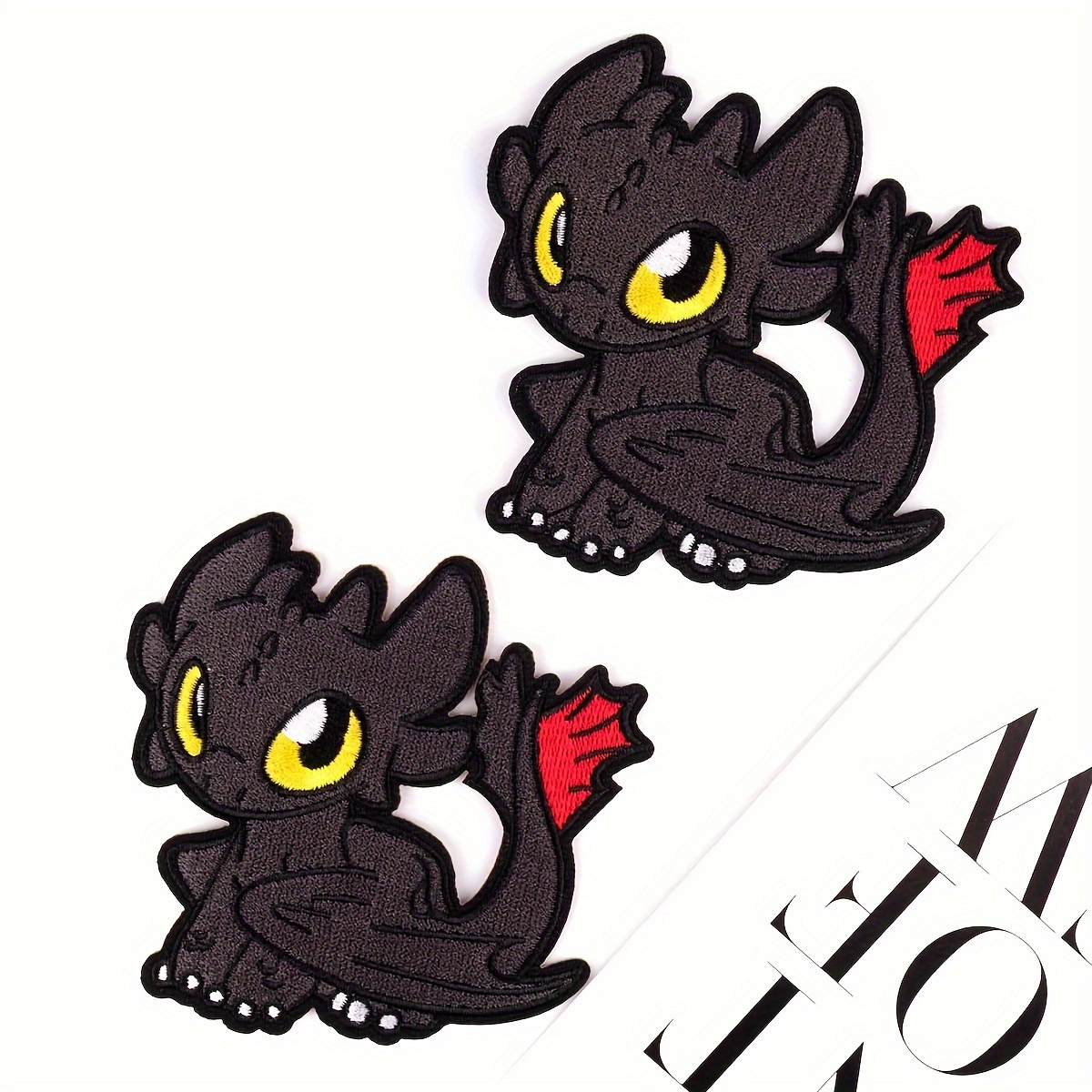 

2-pack Cartoon Animal Embroidered Iron-on Patches