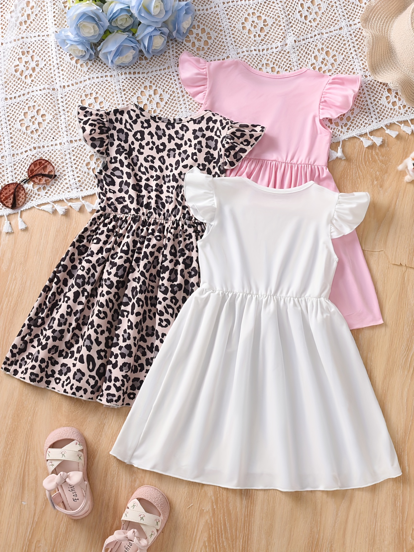 white christmas dresses Summer Slip Dresses for Women Spaghetti Strap Midi Sun Dress Cute Casu –  Belle Poque Offcial main image 1