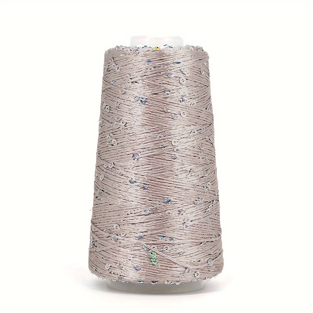 

Sparkling Sequin Yarn - 60g, Polyester Fiber, For Knitting & Crochet Projects