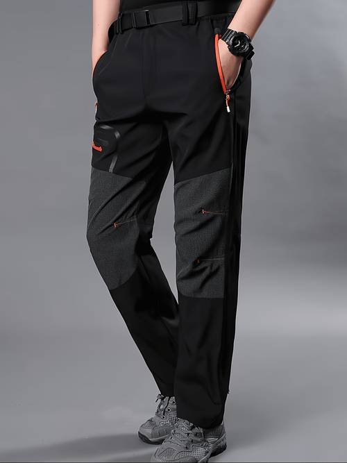 pantalones de senderismo de rápido para hombre para exteriores con múltiples bolsillos con cremallera, ultrafinos y transpirables, cinturón, para , cazar, pescar y , regalos para exteriores, regalos para festivales