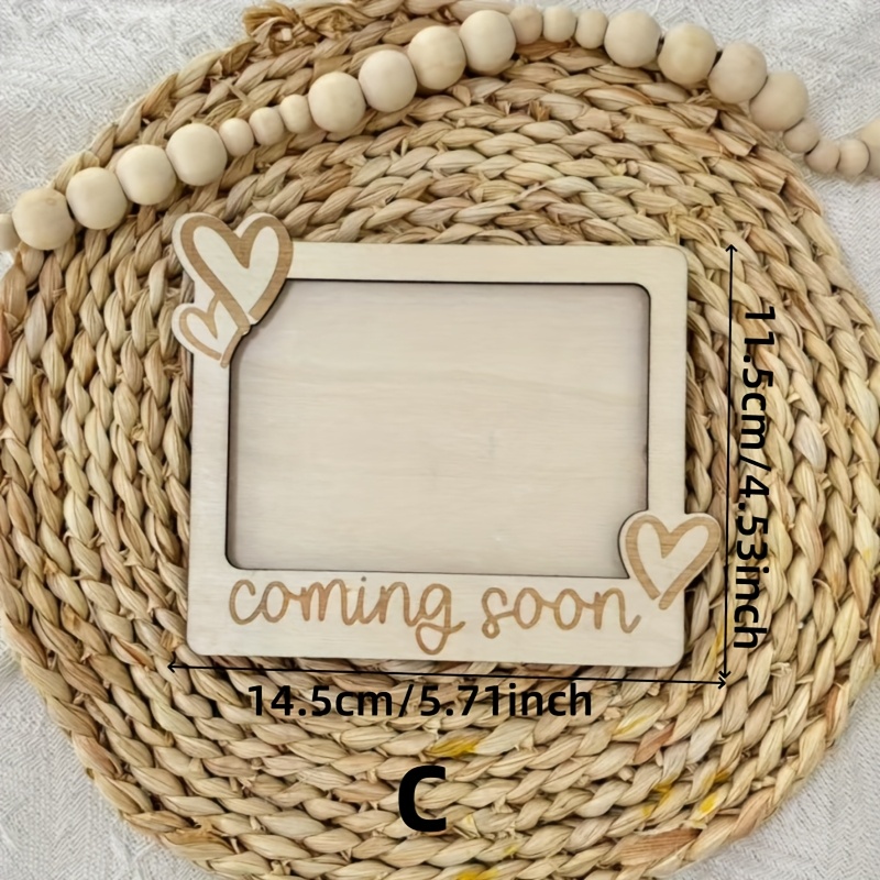 1pc Wooden Photo Frame, Bohemian Style Wooden Frame, Commemorative Frame