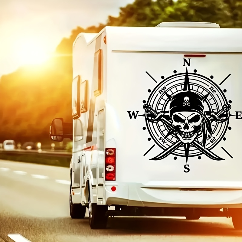 

Pirate Compass Vinyl Car Stickers Creative Car Decoration Stickers