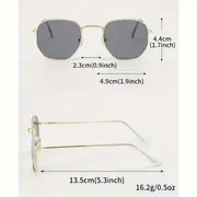 4pcs mens oval fashion glasses retro style pc material suitable for and business leisure uv resistant details 6