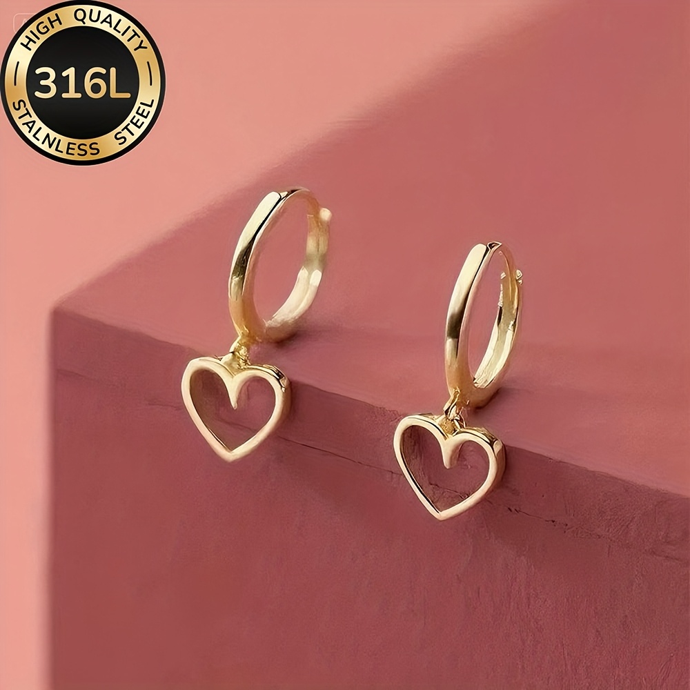 High-quality Stainless Steel Hypoallergenic Earrings, Anti-fade, Simple And Elegant, Fashionable Women's Earrings For Daily Wear Or Parties, Jewelry Accessories, Are Exquisite Gifts For Women.