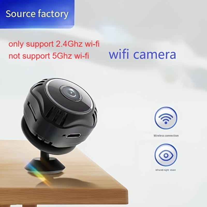 Mini cámara espía 12x Zoom 720p Wifi Cámara de seguridad remota con visión  nocturna y funciones de detección de movimiento, una cámara espía oculta  adecuada para el hogar y