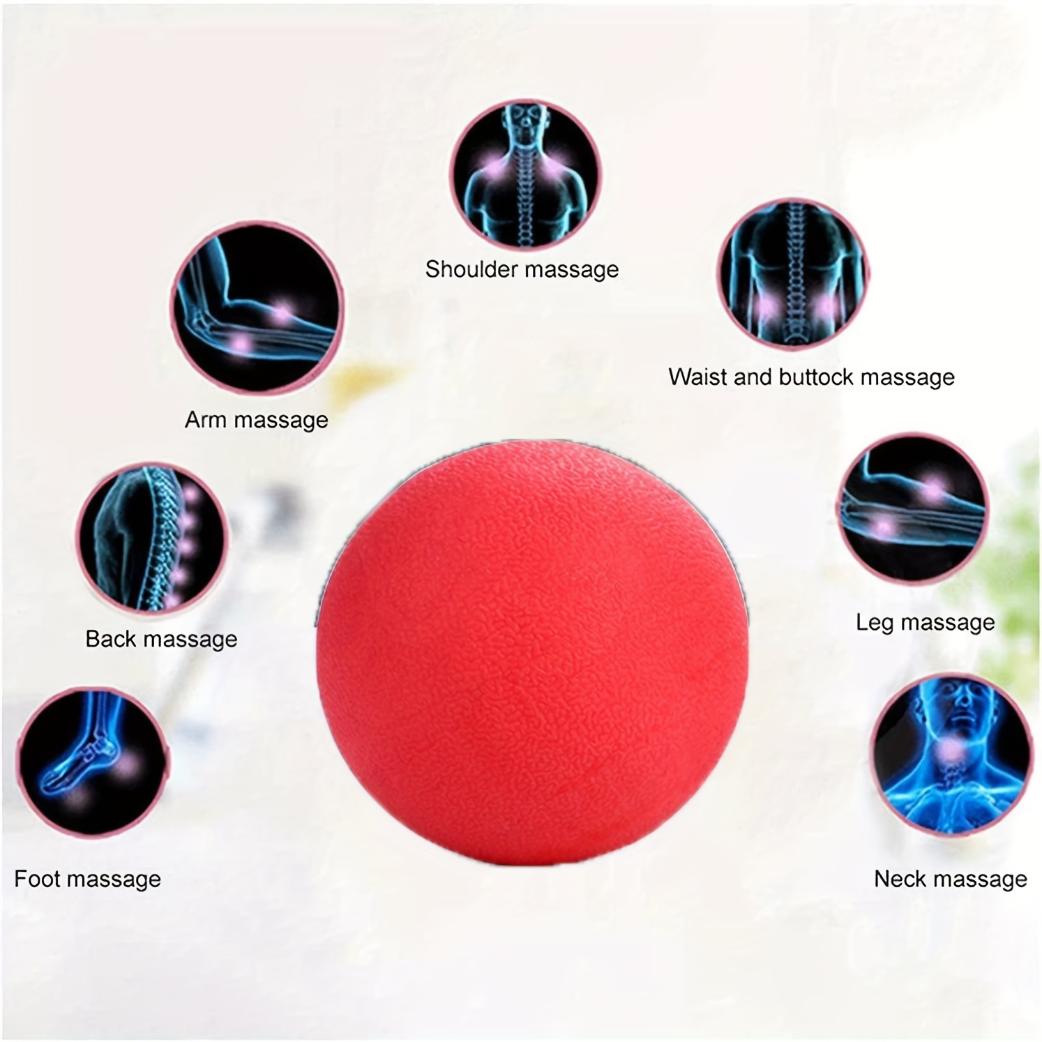 Image of Massage Ball, For Yoga Ball, And Fitness Ball Are Suitable For The Shoulders, Neck, Back, Feet, And The Whole Body. Are Applicable To , Trigger Points, And Muscle Knots, And Are Suitable For Yoga And