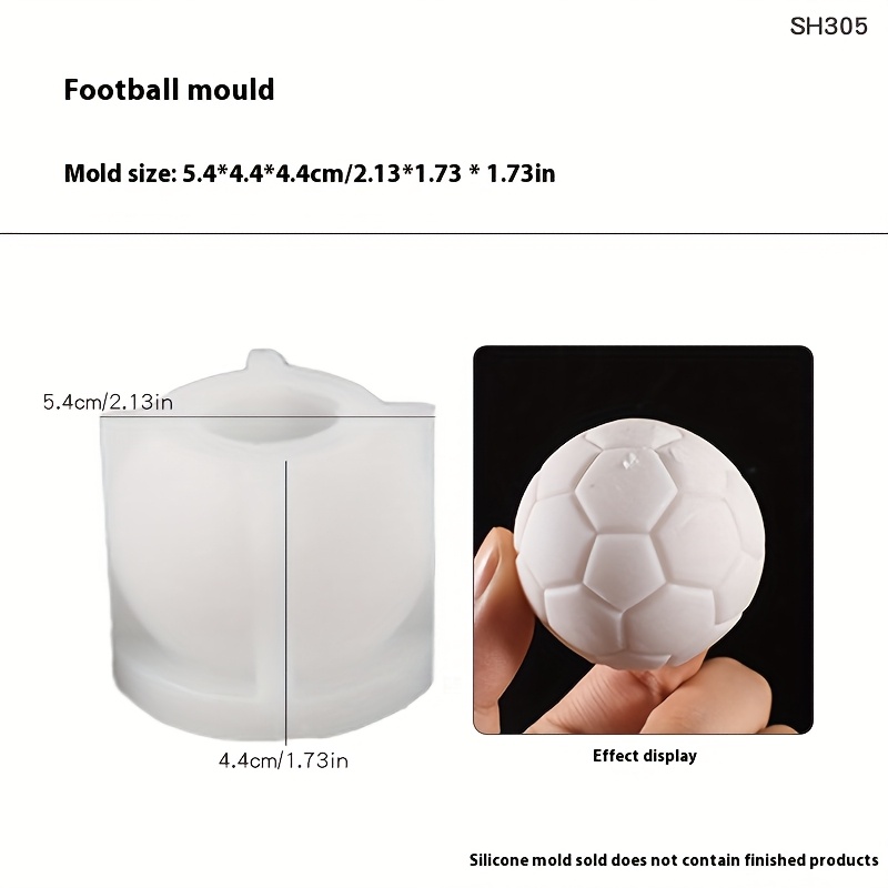Image of Resin Casting Molds - Spherical Silicone Mold For 3d Football, Basketball, Rugby, Volleyball, Baseball, And Sphere Candle Molds, Irregular Shape, Durable And Flexible Material