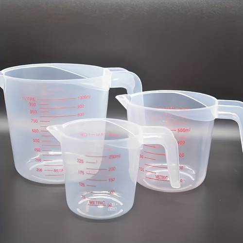 3pcs nesting measuring cups set 1 cup 250ml 2 cups 500ml 4 cups 1000ml for kitchen baking