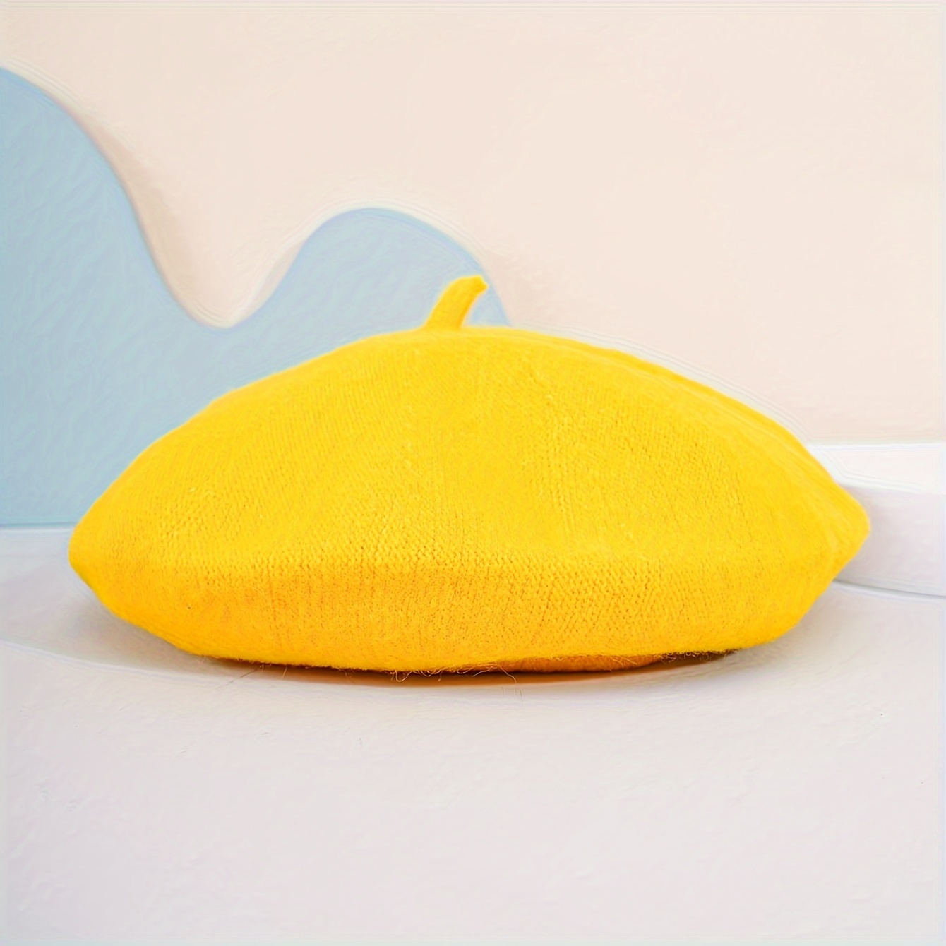TEMU Adult Solid Color Beret Warm Breathable Fashion Versatile Suitable For Autumn Winter Outdoor Travel Warm Wear