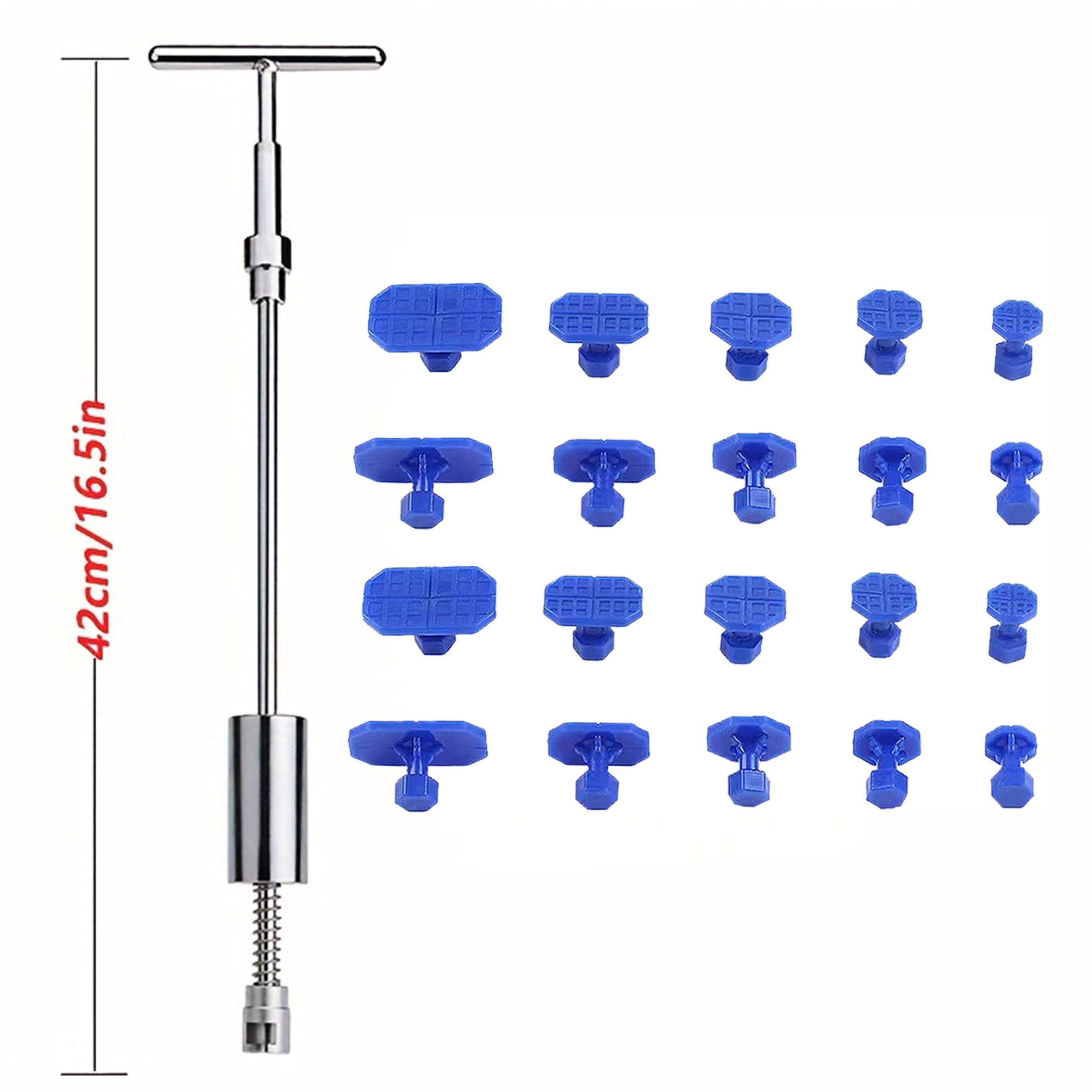 Car Dent Repair Kit - Get Professional Results With Our Metal T-handle Puller And Plastic Glue Tabs!(without Glue Gun)