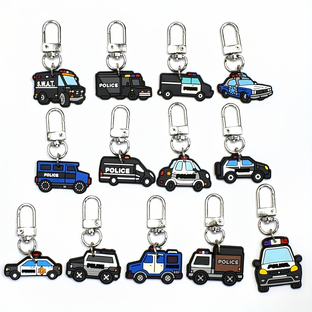 Image of Set Of 13 Car Keychains, Official Vehicle Key Pendants, Keychains For Vehicles, Decorative Charms For Purses And Backpacks, Luggage Additions, And Gifts For Birthday Parties