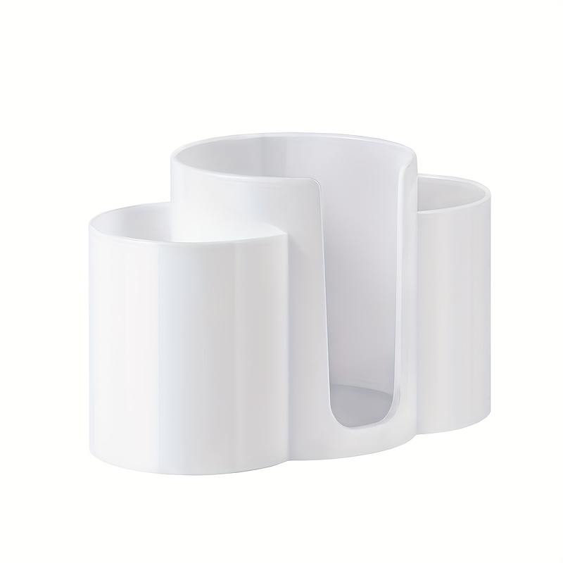 -in-one Cotton Swab Box That Serves As A Makeup Remover Cotton Storage Container, Featuring -hole Round Combination Storage Jar For Organizing Makeup And Eyebrow Pencil Brushes.