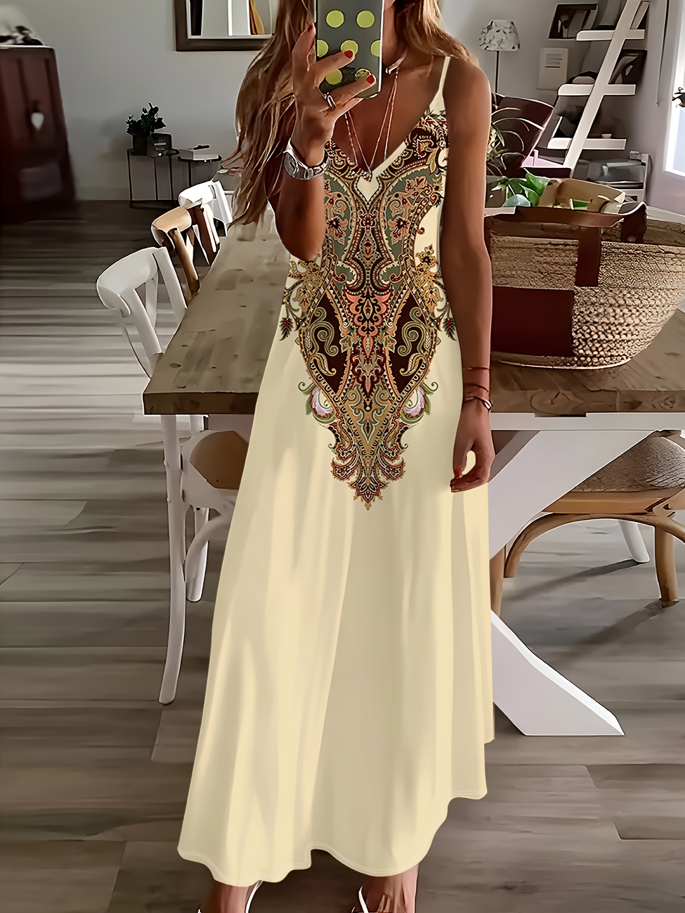 green emerald velvet dress Designer Printed Maxi Dress | Floor Length Dress | Shahida Parides Small main image 1