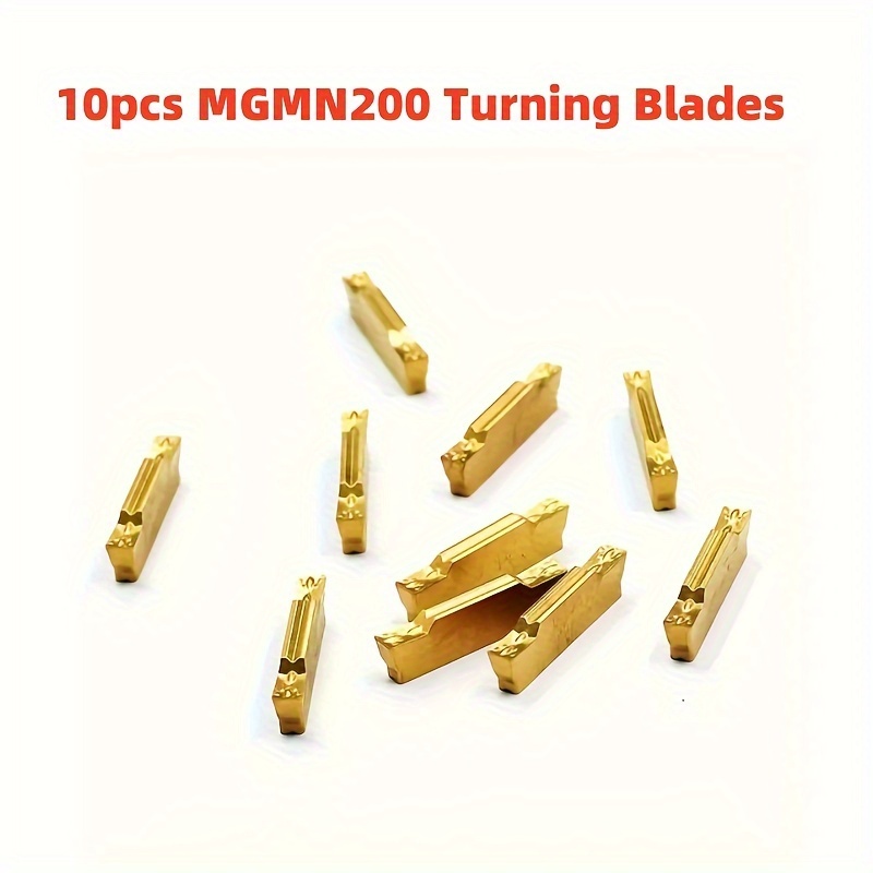 TEMU 10 Stk. MGMN400/300/250/200 NC3030 Fräsmesser CNC Drehmaschine Werkzeug CNC Maschinenwerkzeug Metall Fräswerkzeug MGMN 10 Stk.