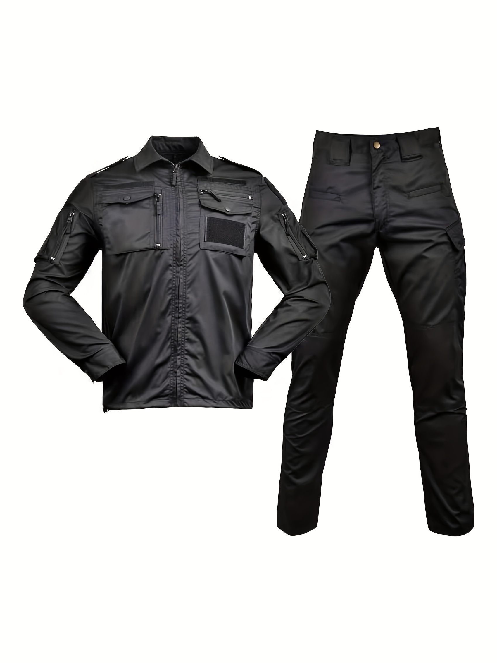 long sleeved camouflage training suit outdoor   suit tear resistant and breathable workwear 0