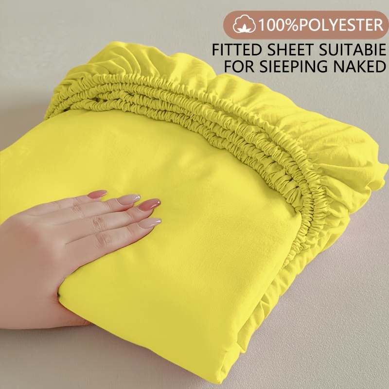 Drap Housse Microfibre 90x190 Cm - 100% Microfibre, élastique 23 Cm, Lavable 40°C