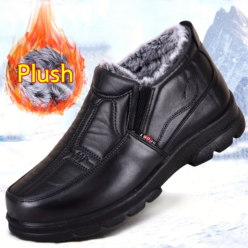 

Shoes For Men, Thickened And Warm, Suitable For Middle-aged And Elderly Fathers, Waterproof And Non-slip Shoes For Older Men.