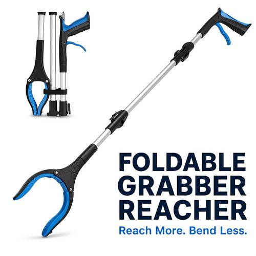 foldable gripper and remote tool 36 ultra long portable garbage claw gripper garbage collection garbage collector arm extension