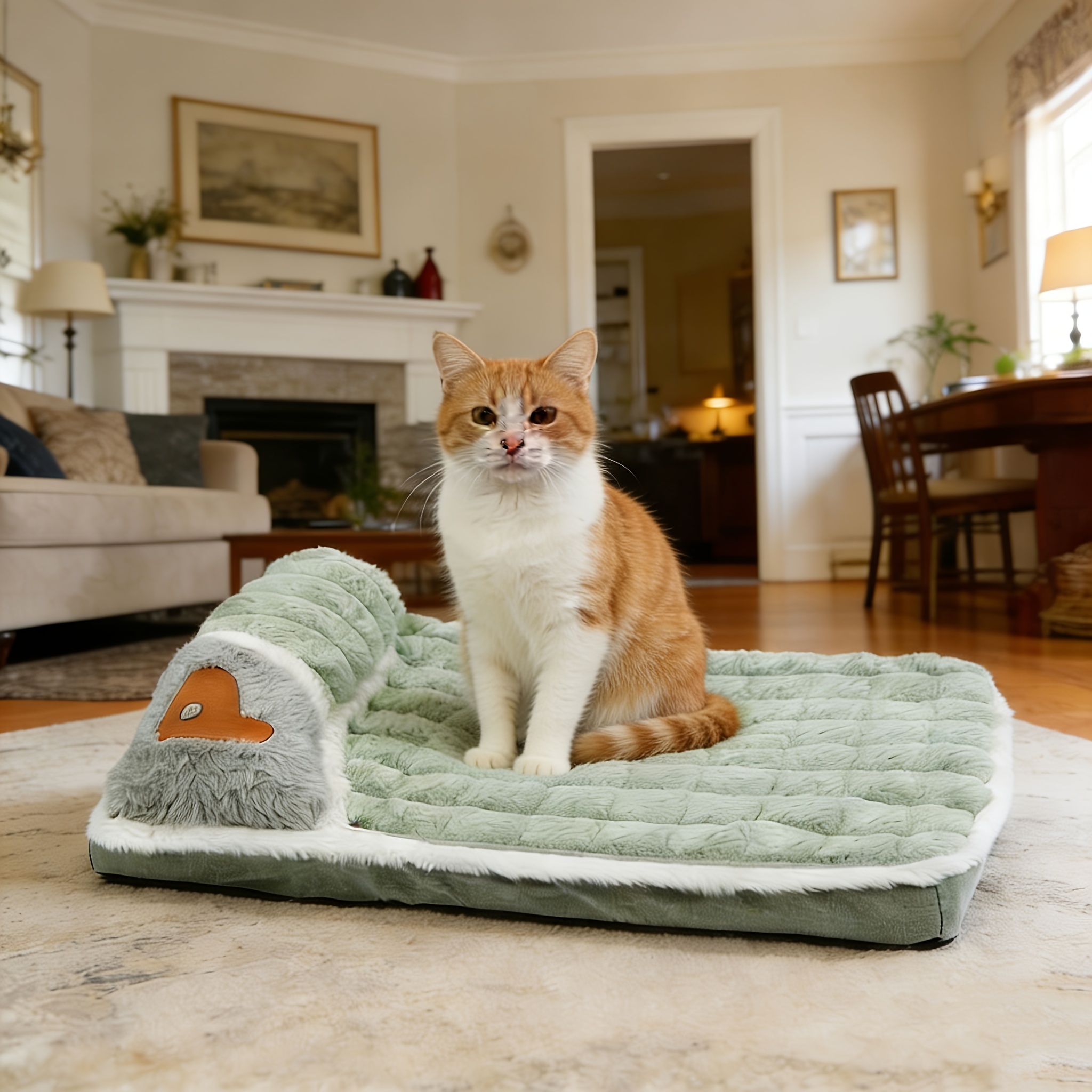 TEMU Cuccia lavabile e rimovibile per - Letto per cani di taglia in peluche e confortevole, imbottito con materiale ad resistenza da 300G, lavabile,