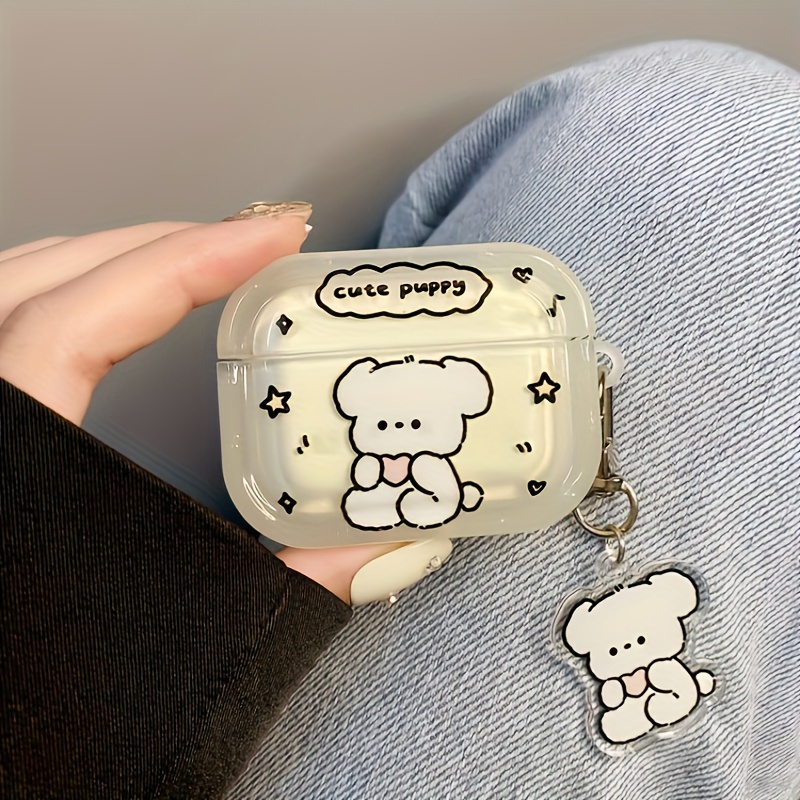 

Cute Cartoon Puppy For Airpods 4 Case - Tpu Protective Cover, Perfect