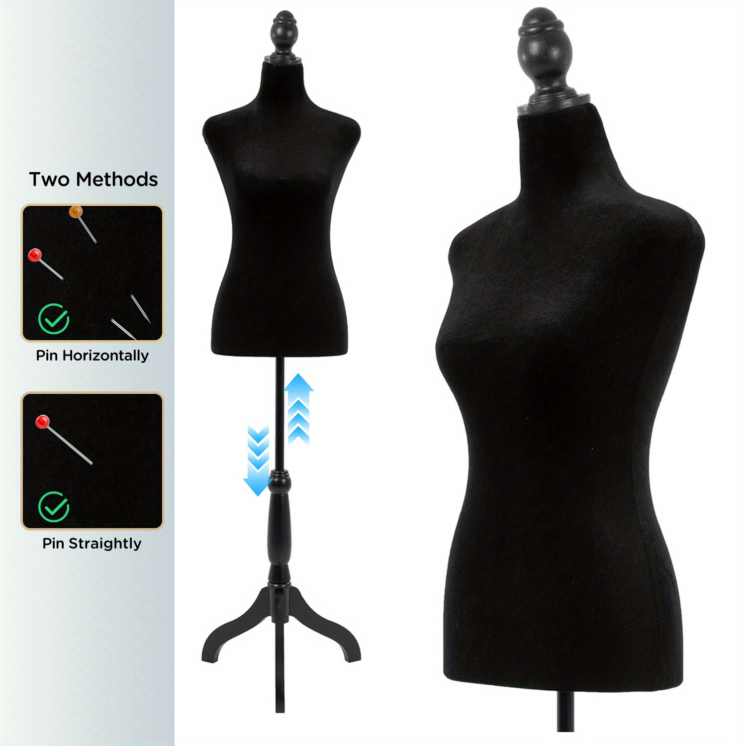 dress mannequin for sewing Female Full Body Sewing Dress Form: Size 6 main image 1