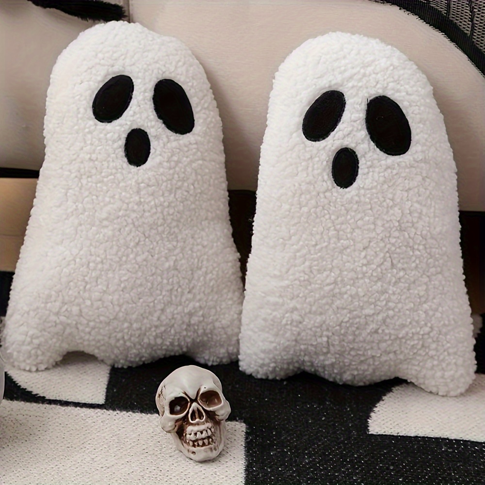 Image of 1/2pcs Throw Pillow, Halloween Decor, Funny Spooky Plush Pillows Indoor Decorative Throw Pillow Cushion For Home Sofa Bed Cushion