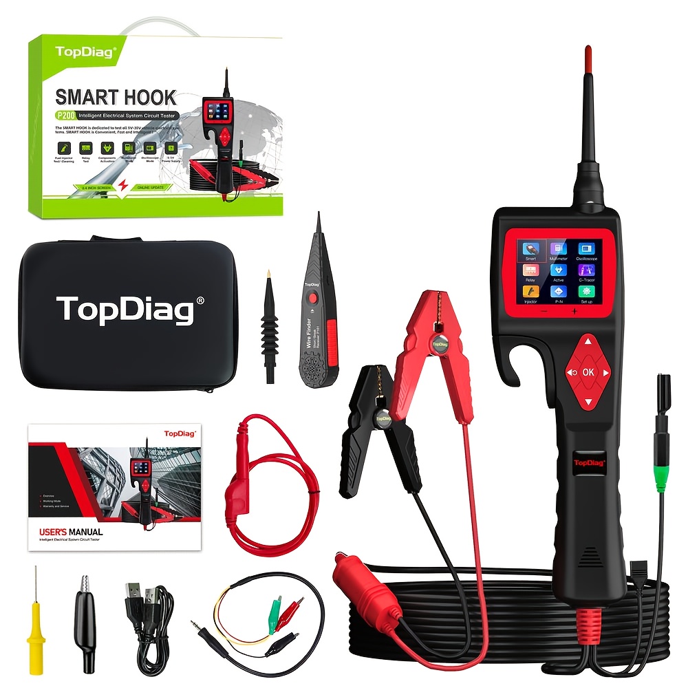 TEMU Power Circuit Probe Kit, 9-30v Automotive Circuit Tester, Circuit Breaker Finder, Multimeter, Activating Component, Relay Test, Fuel Injector Tester, Oscilloscope, 0-5v Power