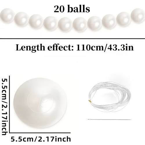 pearl garland staircase decoration 20 white imitation pearls used for home staircase wedding christmas tree garland party decoration