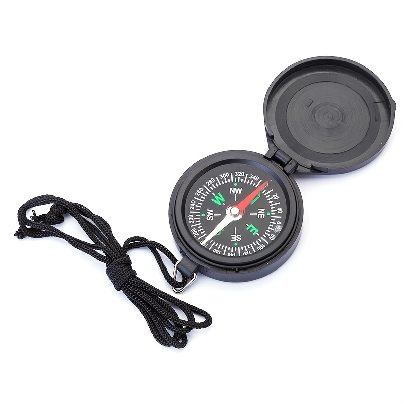 TEMU de bolsillo plegable negra con para el cuello, de portátil de para senderismo al , camping, , orienteering y actividades de , sin batería