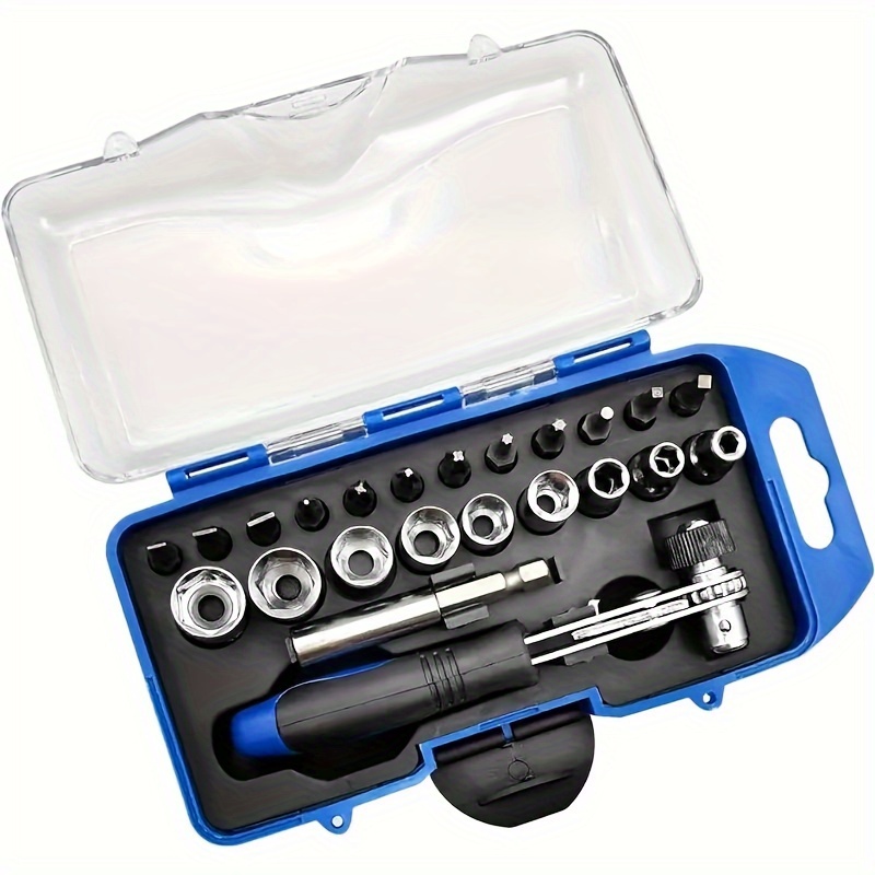 23pcs Socket Extension Bar Kit Universal Socket Tool Set Hex Shank