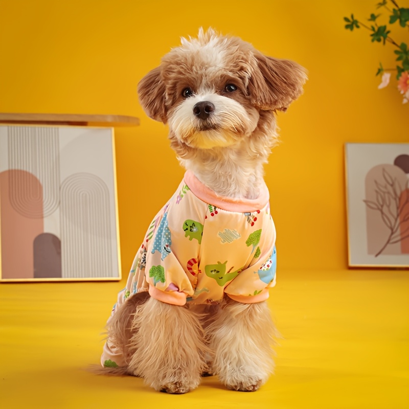 dog pajamas cute puppy cat onesie comfy pet house clothes Temu