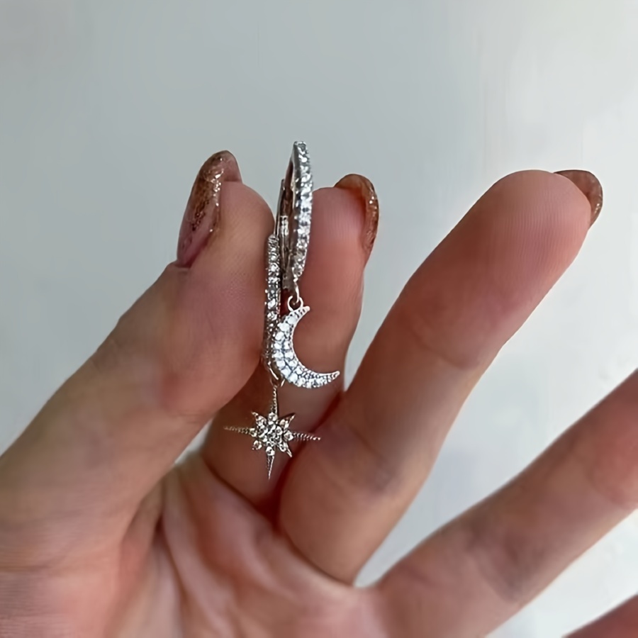 Moon & 8 Stars Earrings for Women