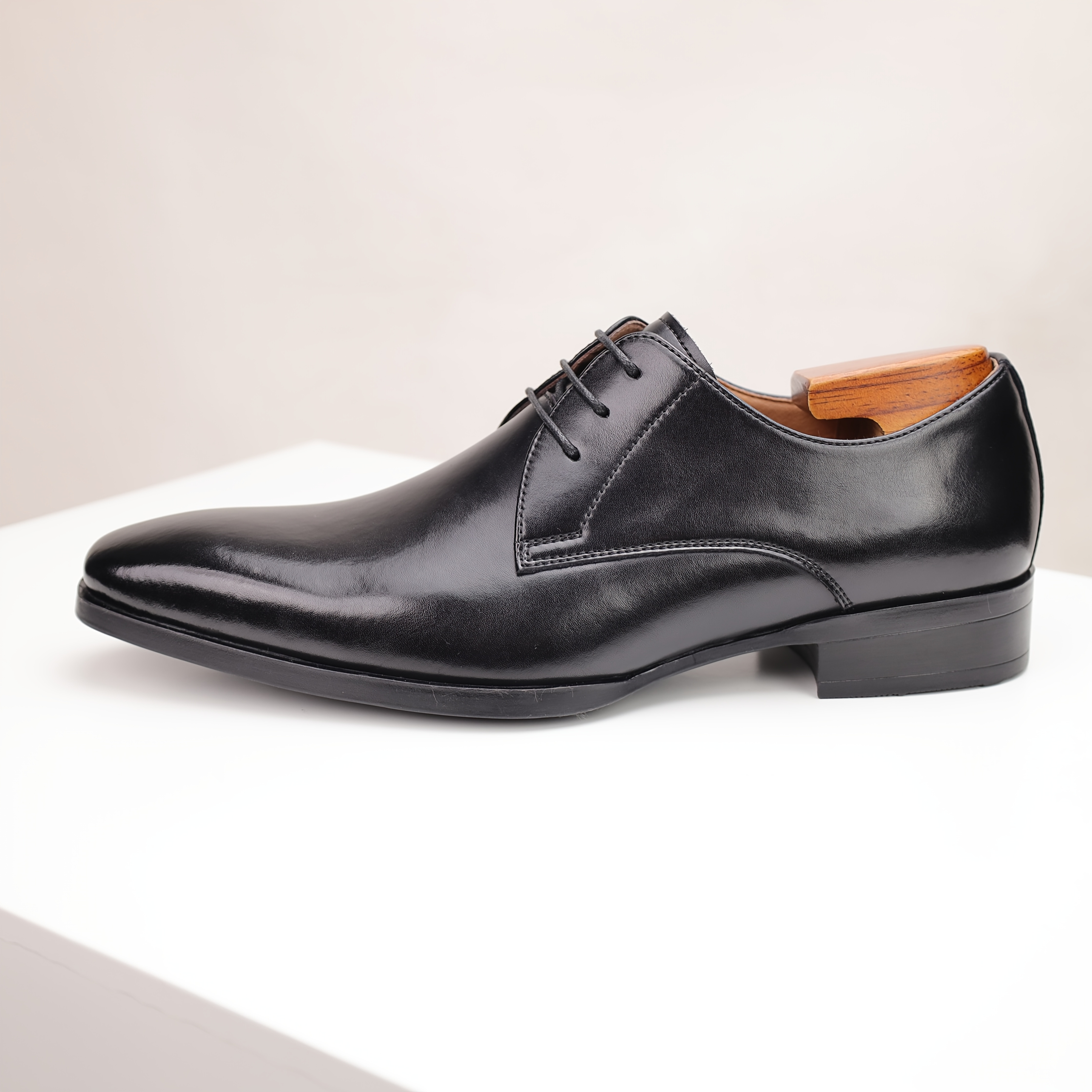 TEMU Men's Oxford Shoes, Lace- Dress Shoes, Commute Durable Men's Faux Leather Shoes