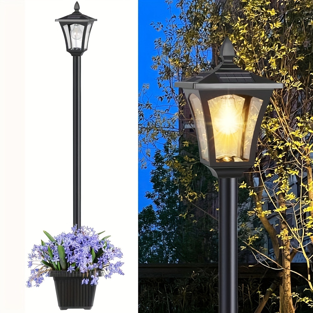 

1pc 50lm Street Lamp Rust-proof Stainless Steel High- Glass Lamp Street Lamp Path Decorative Diy Street Lamp