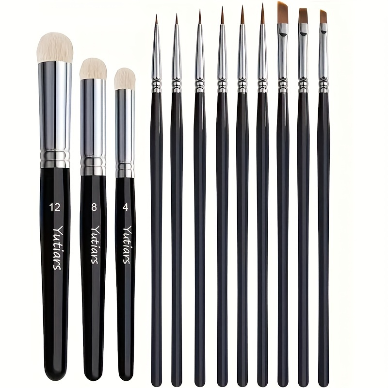 

Yutiars Miniature Set - & Drybrush, Bristles For , Watercolor, And Painting, ,
