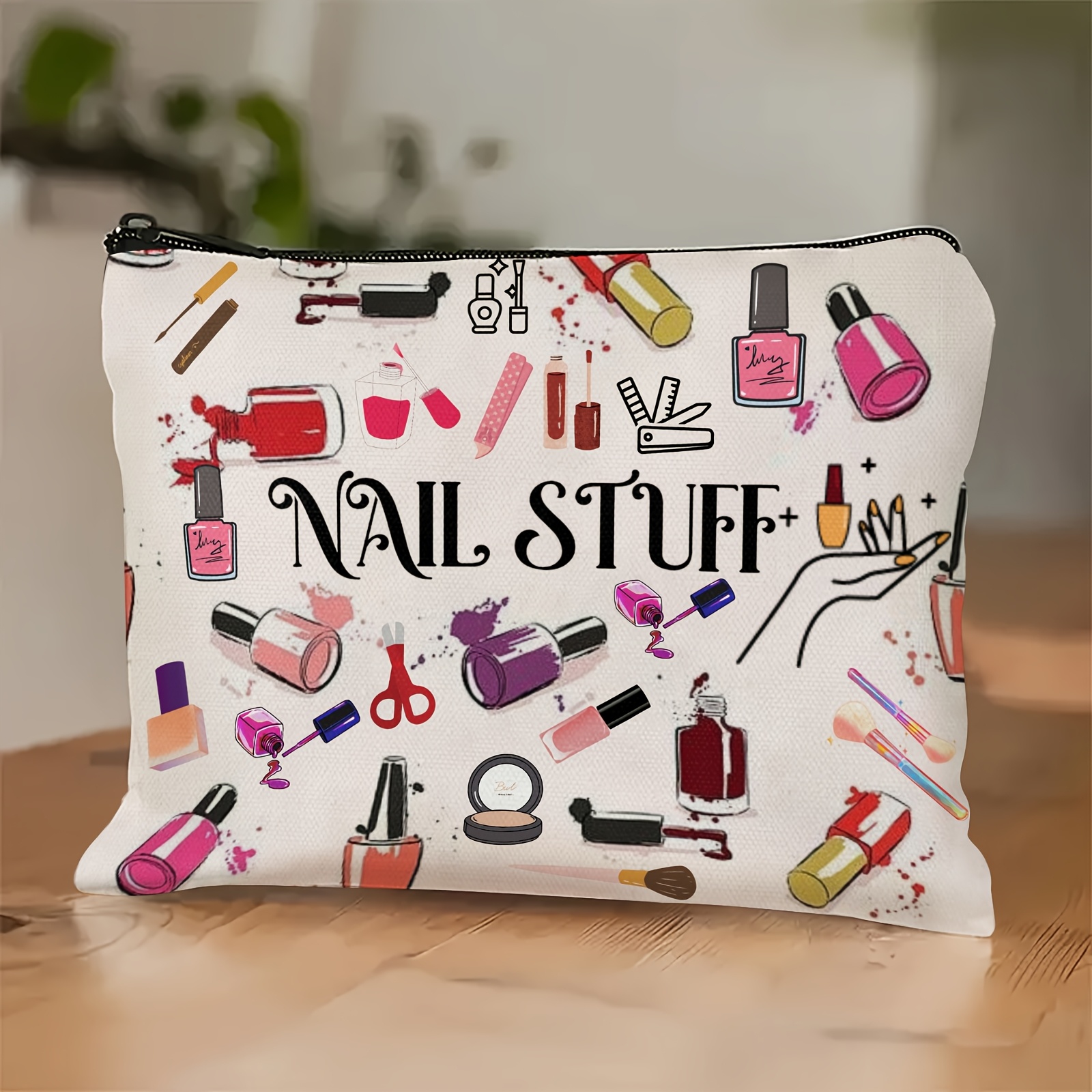 

Nail Stuff Pochette de Cosmétique non parfumée, trousse cosmétique multi- pour les , organisateur d'accessoires de nail art pour adultes unisexe, idéal pour d' et