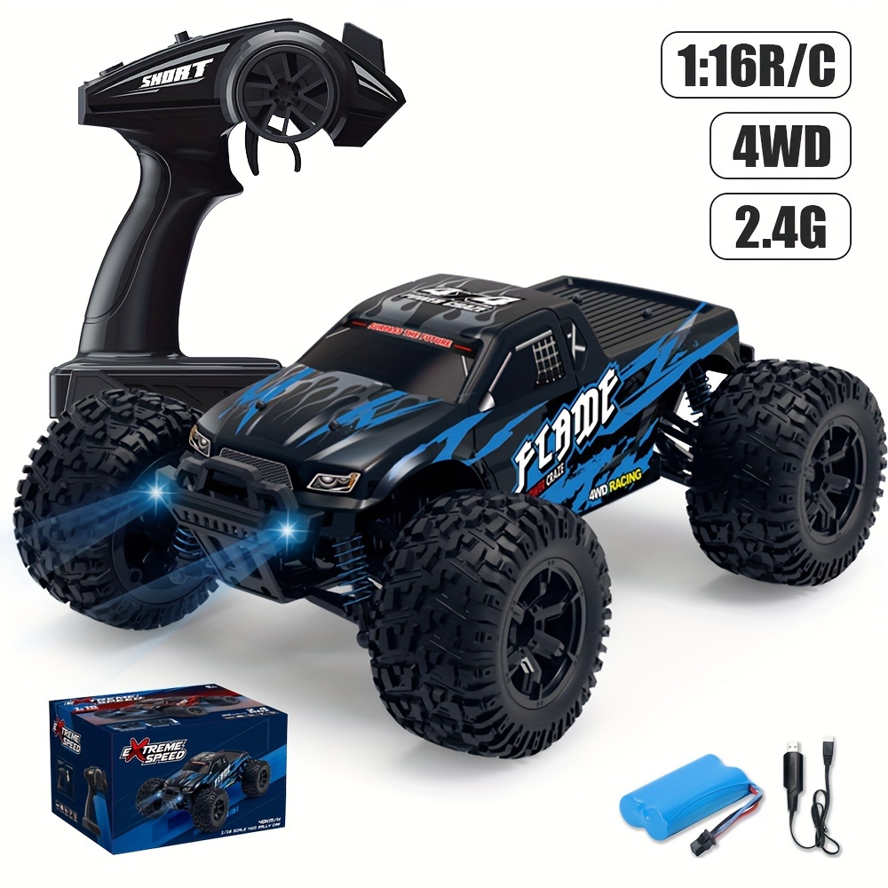 

1:16 Scale Rc Cars, 2.4ghz 40km/h 4wd Remote Control Car 4x4 Truck, Vehicle Toys For Vehicle Enthusiasts Christmas Birthday Gifts