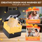 usb powered coffee heater and mug set with 10 hour auto off stainless steel ideal for office use no battery required christmas halloween thanksgiving coffee bar accessories travel mug with lid and handle travel mug with spout travel mug spout mug with lid mug warmer tea heater tea warmer cup heater tea little heater mug heater tea heater for brewing jug with heater on candle tea accessory tea pot base tea small heater